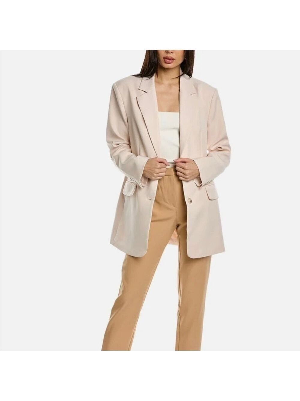 Walter Baker Kira Oversized Jacket in Bone Size XS